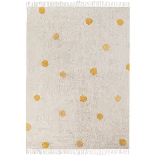 Beliani Dardere Kinderteppich 140 x 200 cm Beige/Gelb