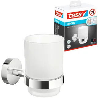 Tesa Zahnputzbecher satiniert Silber