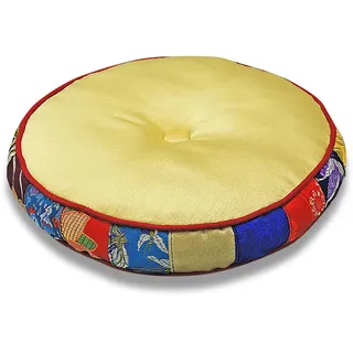 Kissen zum Aufstellen von Klangschalen, rund creme -9854-L-