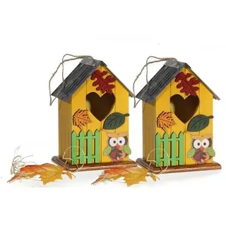 HTI-Living Deko Vogelhaus "Eule", 2/s, zum Hängen Deko Vogelhaus "Eule", 2/s, zum Hängen