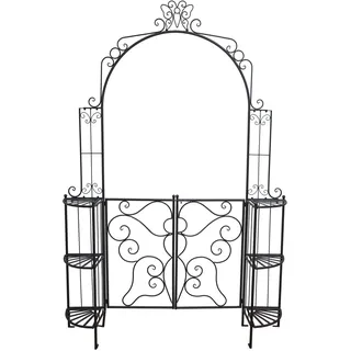 Garden Pleasure Rosenbogen Laki 29 x 156 x 233 cm Schwarz