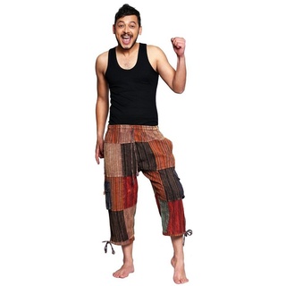 SIMANDRA 3/4-Hose Patchwork Hose 3/4 (1-tlg) Stoffhose bunt S
