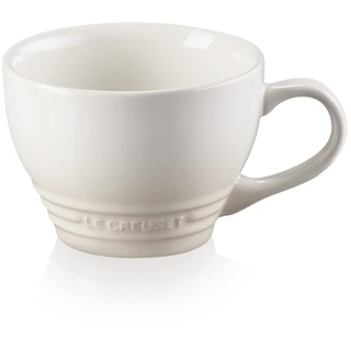 Le Creuset Große Cappuccino Tasse aus Steinzeug, 400 ml, Meringue, 70304407160002
