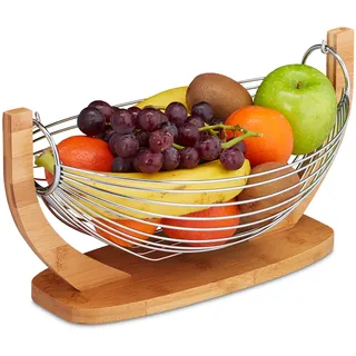 Relaxdays Obstkorb braun 38,0 x 23,0 cm, 1 St.
