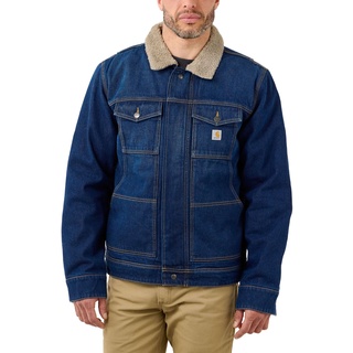 Carhartt RELAXED DENIM SHERPA LINED JACKET 105478 - S