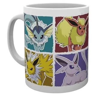 Pokemon - Tasse »Evoli Evolution« Kaffeetasse Teetasse Becher Evee - Bunt
