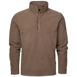 Hero by John Medoox Sweatjacke KIAN Knitted Workwear Arbeits-Fleece-Strickshirt Troyer Arbeits-Fleece-Strickshirt Troyer Funktionsqualitätfür Herren grau XL (54)
