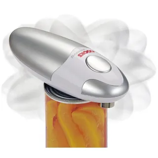Cooks Professional Elektrischer Dosenöffner Automatisch | Kabelloser One-Touch Can Opener | Einhandbedienung mit Magnetischem Deckelheber | Für Rechts- & Linkshänder