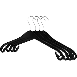 RSR Hangers Kleiderbügel NA 26 Kinderbügel Kinderkleiderbügel Schwarz Kunststoff 360° drehbar, (25-tlg)