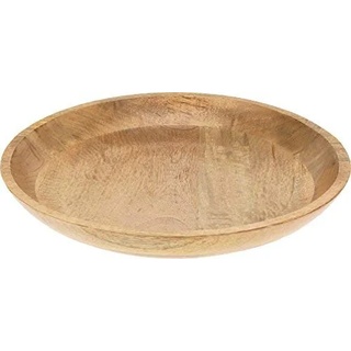 Spetebo XL Mango Holz Dekoschale Ø 40 cm - Tischdeko Schale Obstschale Holzschale