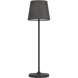 EGLO Tischleuchte LEONERO Tischlampe - Stahl - LED - 3,8W - IP20, Dimmfunktion, Farbsteuerung, USB-Anschluss mit Ladefunktion, mehrere Helligkeitsstufen, LED fest integriert, Neutralweiß, Warmweiß, Akku Tischleuchte, Nachttischlampe, kabellos, H34 x Ø11 cm schwarz