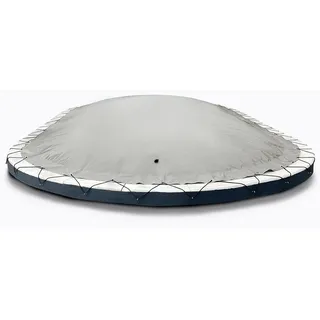 AirDeluxe Pool-Abdeckplane Ovale aufblasbare Poolplanen Schwimmbad Poolabdeckung, Winterabdeckung aus LKW Plane grau 5,30m x 3,20m