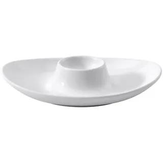 Eierbecher NOBLESSE/ROYAL (BHT 11.30x2.80x12.50 cm) - weiß - BHT 11.30x2.80x12.50 cm