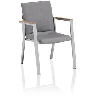 Kettler Rasmus Stapelsessel 60 x 62 x 85 cm silber