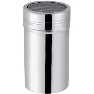 Puderzuckerstreuer, Puderzuckermühle mit Deckel, Kakaopulver Shaker aus Edelstahl, Puderzucker-/Kakaostreuer, Gross Salzstreuer (L)