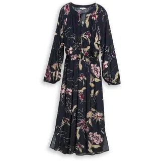 Tom Tailor Maxikleid Blumenmuster Blau 36