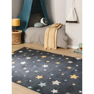 benuta Kinderteppich Apollo, rechteckig, Höhe: 6 mm, Kunstfaser, Kindermotive, Kinderzimmer blau 120 cm x 170 cm x 6 mm