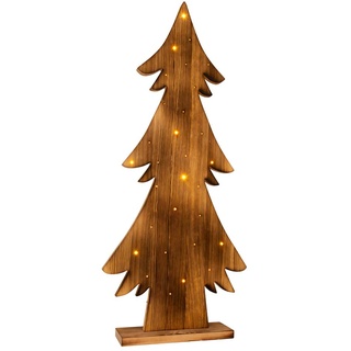 Tischleuchte Stehleuchte Weihnachtsbaum Holz Pinie Tannenbaum X-MAS LED H 90 cm