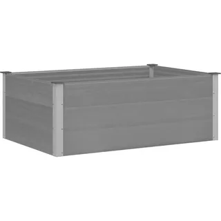 vidaXL Garten-Hochbeet WPC 150 x 100 x 54 cm Grau