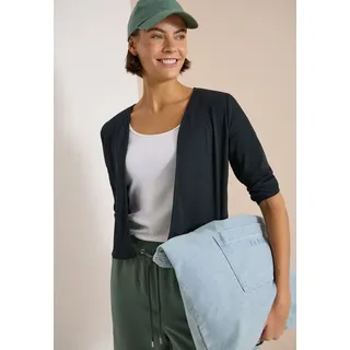Cecil Offene 3/4-Arm Jacke in Rippstruktur Grün XXL