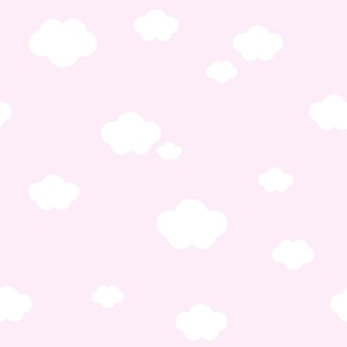 Rasch Textil Papiertapete Tapete - Kollektion Bimbaloo 2- 330242 Wolken Weiß Rosa