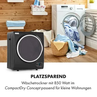 Klarstein MNW8-Jet set 2500-BL Ablufttrockner (2.5 kg)