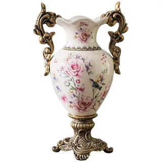 Jiawinng Vase Keramik Hohe Bodenvase Chinesische Wohnkulturblume Vase Für Regal Home Dekor Japanische Vase 16,5 Zoll, Raffiniertes Gefäß Für Dekorative Zweige Und Getrocknete Blume,b