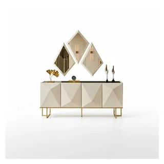 JV Möbel Sideboard 54 x 87 x 210 cm Beige