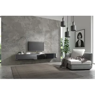 Wuun TV-Board Wuun® Somero Lowboard Tv-Board Wohnwand hängend rosa|schwarz 200 cm