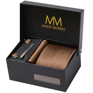 MASSI MORINO Krawatten-Set in Braun | Gr.: onesize