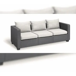 ALLIBERT Salta Loungesofa 3-Sitzer anthrazit
