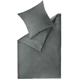 Esprit Harp Unifarben Anthrazit 155 x 220 cm + 40 x 80 cm/80 x 80 cm