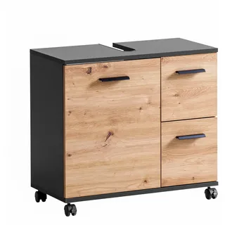 Schildmeyer Palermo 157635, Anthrazit/Artisan Eiche Dekor, 65,1 x x 60,0 cm,
