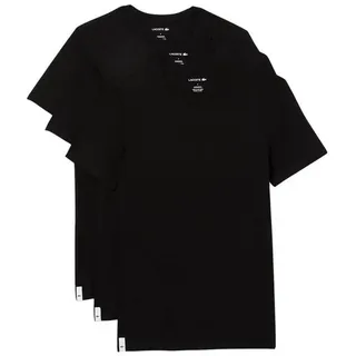 Lacoste T-Shirt T-Shirt Rundhals Kurzarmshirt (3-tlg) schwarz M