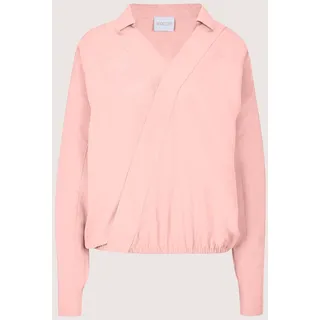 Madeleine Langarmbluse Wickel-Look Rosa 38
