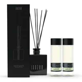 JANZEN Home Fragrance Sticks XL Black - inkl. Earth 46 Duftstäbchen