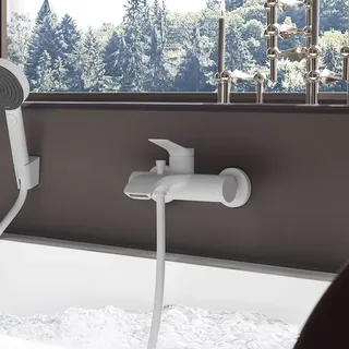 Hansgrohe Vivenis Einhandwannenmischer Weiß Matt
