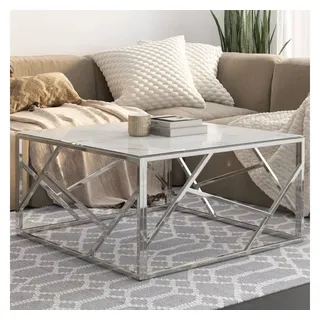 vidaXL Couchtisch Silbern Edelstahl 40 x 4770 x 1780 cm