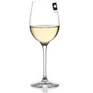 Leonardo Ciao+ Weißwein-Gläser, 6er Set, Weißwein-Kelche mit gezogenem Stiel, spülmaschinenfeste Wein-Gläser, 6er Stück 300 ml, 061446