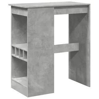 vidaXL Bartisch mit Regal 90 x 47,5 x 103,5 cm Grau