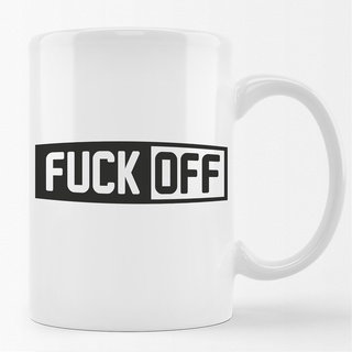 Huuraa Kaffeetasse Fuck Off Schriftzug Keramik Tasse 330ml für alle die Menschen hassen