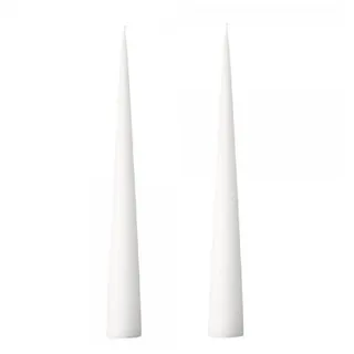 ester & erik Tafelkerze Kegelkerzen Set Cone Candle Pure White (37cm) (2-teilig)