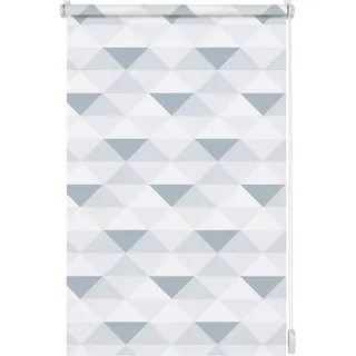 GARDINIA Easyfix Rollo Triangle 45 x 150 cm grau/weiß