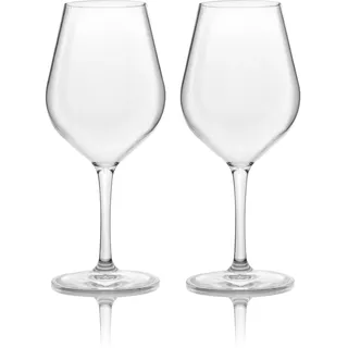 BRUNNER Weingläser Set Classic Camping Reise Wein Glas Bruchfest Antislip 530 ml