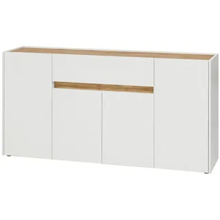 furn.design Sideboard weiß und Wotan Eiche Kommode 170 x 87 cm
