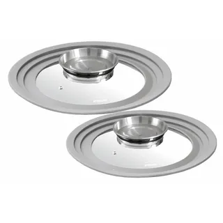 STONELINE Deckel Multifunktionaler Aroma-Glas mit Silikonrand, (2-tlg) grau 29.5 cm x 31 cm x 12.4 cm