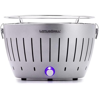 LotusGrill Classic Silber Metallic G340 Holzkohlegrill Tischgrill