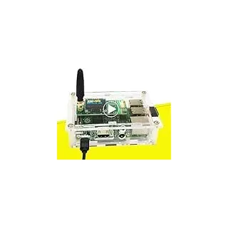 All-New DMR Hotspot Ethernet Port Assembled Radio Station WiFi Voice Modem Support DMR Dstar YSF P25 Fusion Antenna Raspbery Pi Model 2B Two Colors OLED Acrylic Shell