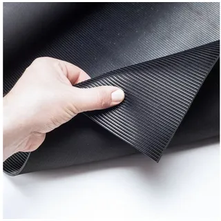 ANRO Gummimatte 100 x 170 cm Schwarz
