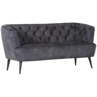 Livetastic 2,5-Sitzer, Dunkelgrau, Holz, Uni, 190x83x70 cm, Made in EU, Rücken echt, Wohnzimmer, Sofas & Couches, Sofas, 2-Sitzer Sofas